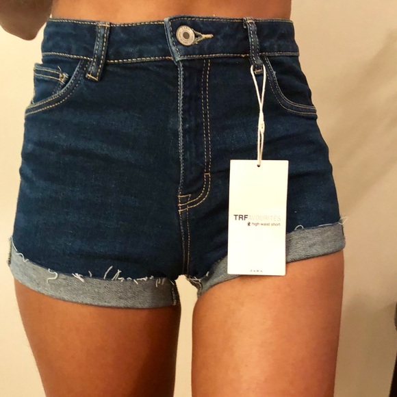 Cuffed Denim Shorts - Picture 3 of 5